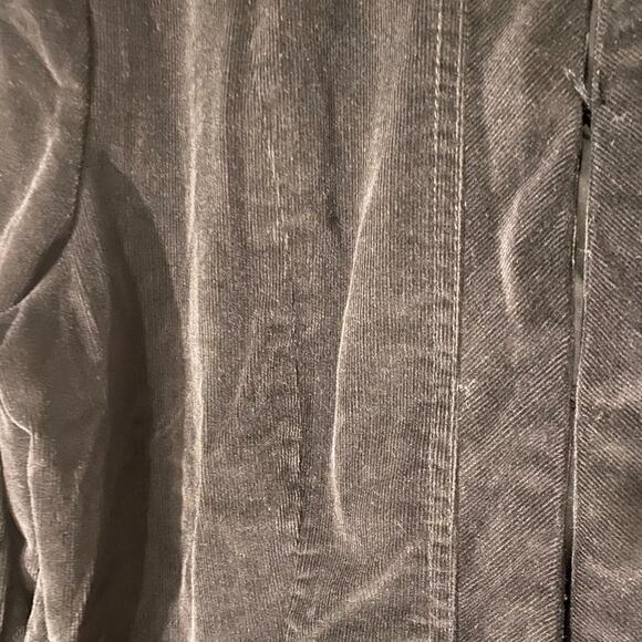 The Limited Black Velour Long Sleeve Cropped Blazer Jacket Women SZ 10 - Picture 5 of 9